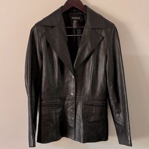 bebe Black Leather Jacket